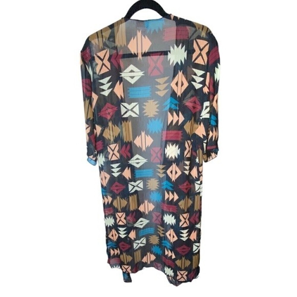 LuLaRoe Aztec Print Kimono Duster Women's Size Medium